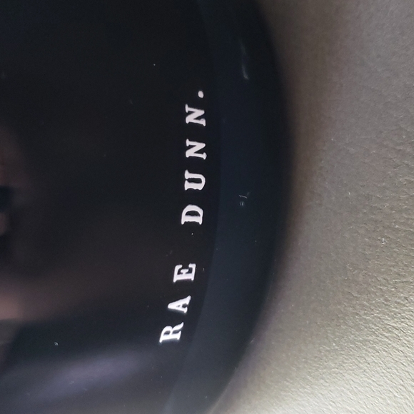 Rae Dunn Makeup Brushes Black and White Glass Holder - Picture 4 of 10